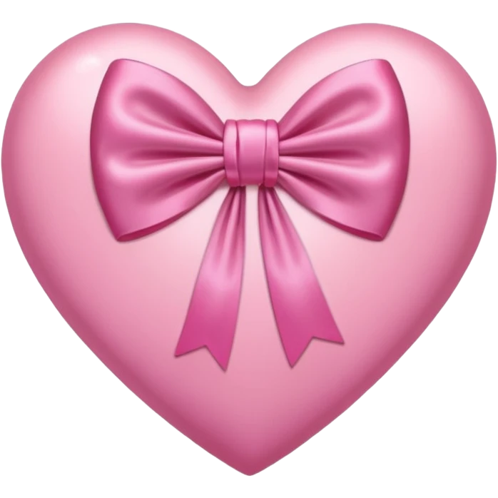 Pink heart with bow emoji