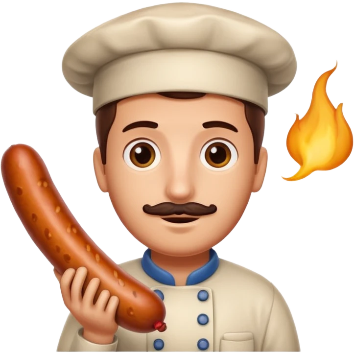 Holding my sausage emoji