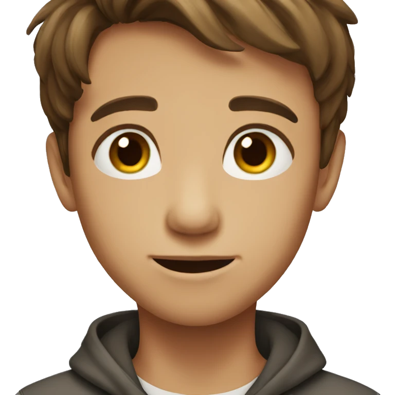 boy with brown hair emoji