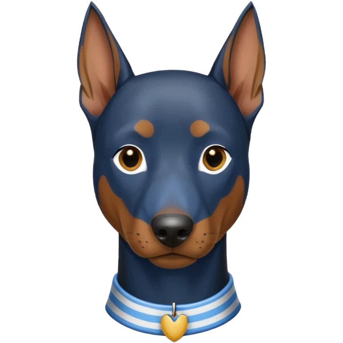 Doberman with clothes on emoji