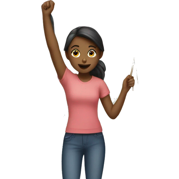 girl decorating the house emoji