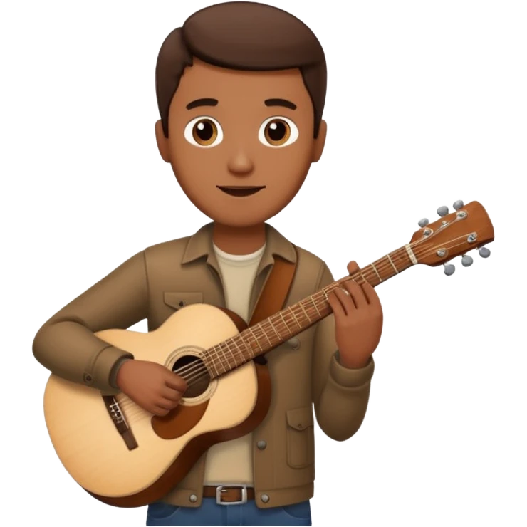 man holding guitar emoji