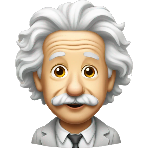 albert einstein with tongue out emoji