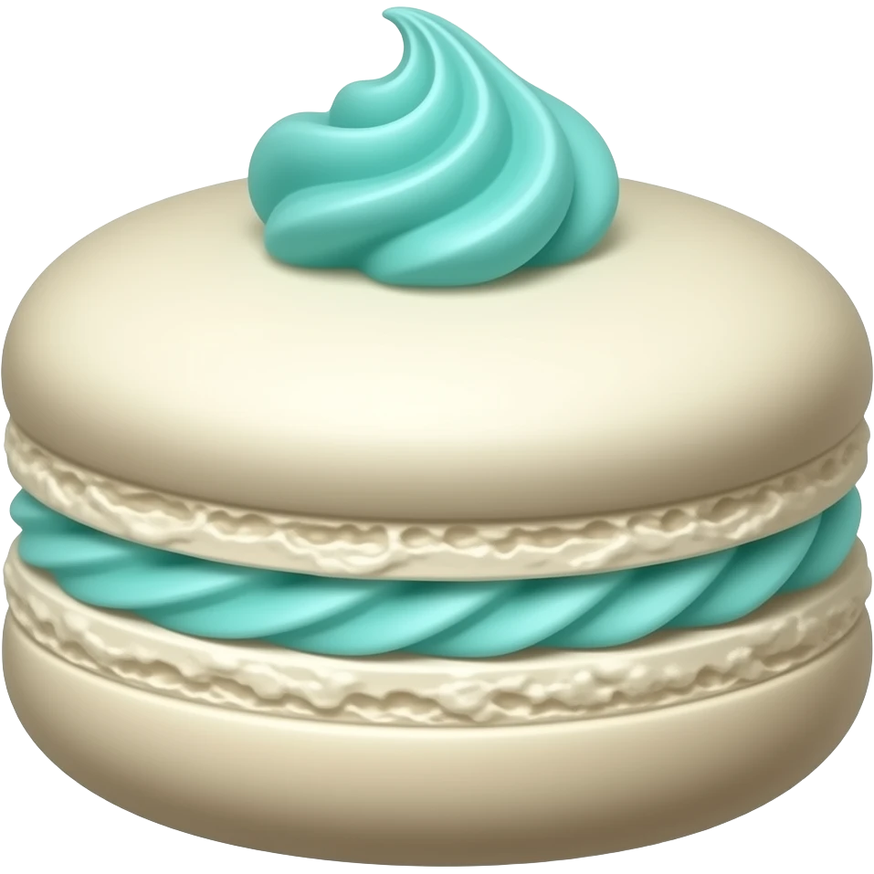 macarron dulce,decolo turquez, de frente emoji