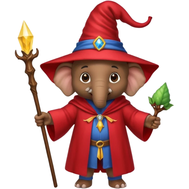 Elephant strawberry wizard emoji