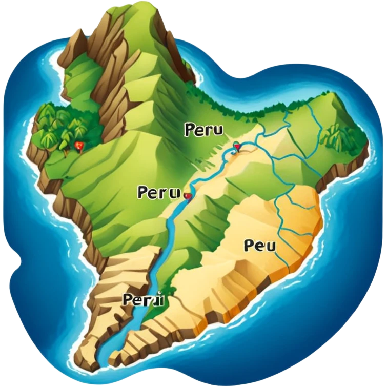 Map of Peru emoji