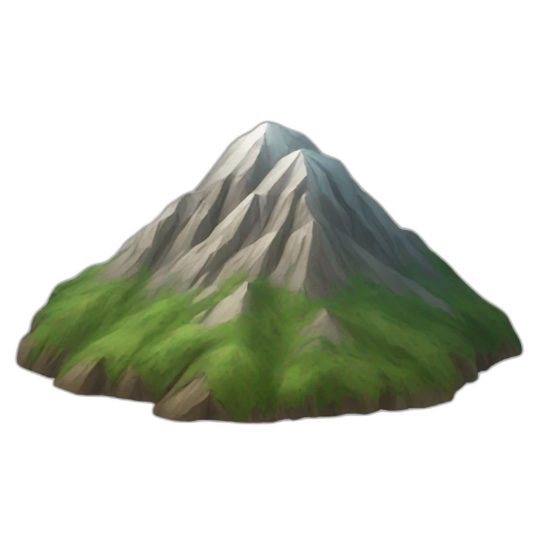 A mountain  emoji