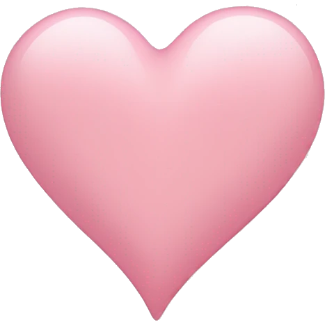 Light pink heart emoji