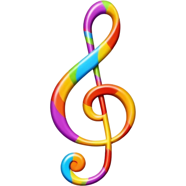 Candy swirl music clef emoji