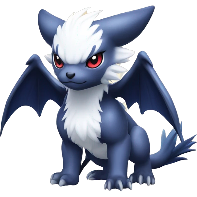Cool Kawaii Baby Chibi Nargacuga-Absol-Pokémon Full Body Detailed High Quality emoji