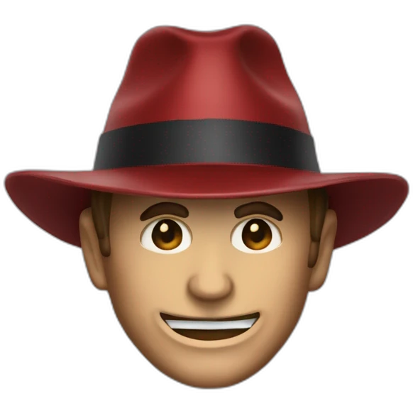 Freddy Kruger con su sombrero y sus cuchillas  emoji