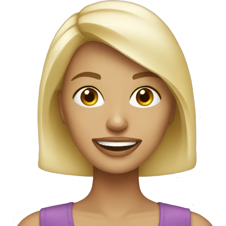 Women blonde party emoji