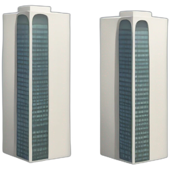 Two modernes towers emoji