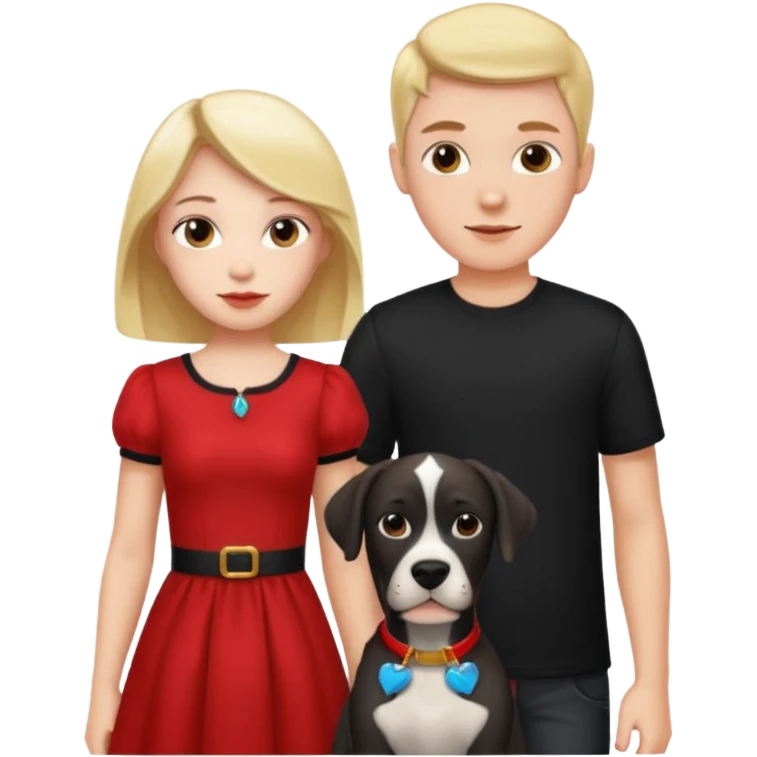 Wow good now just change the colour of dress girl red boy black dane emoji
