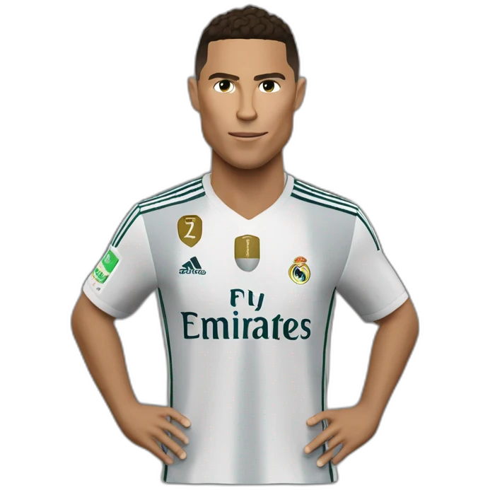 Ronaldo qui tient une feuille avec écrit "maeva" dessus emoji