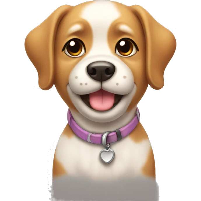 Kawaii dog emoji