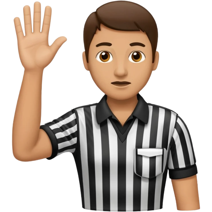 referee signaling no good emoji