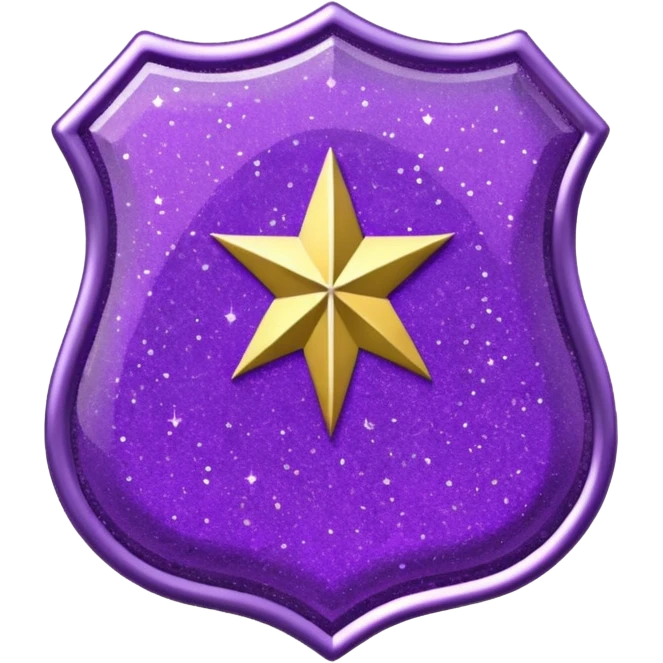 patente militar baixa roxa com glitter emoji