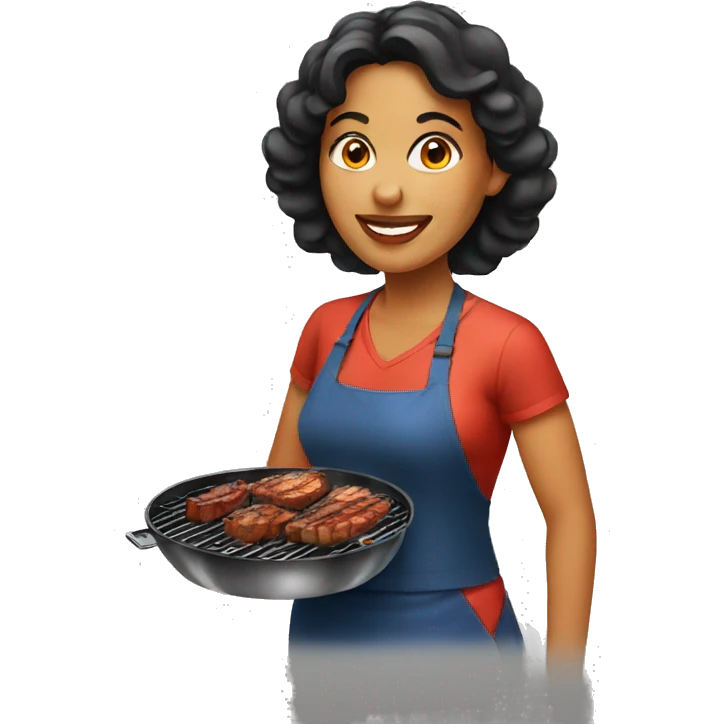 brazilian bbq woman emoji