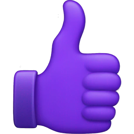 purple thumbs up emoji