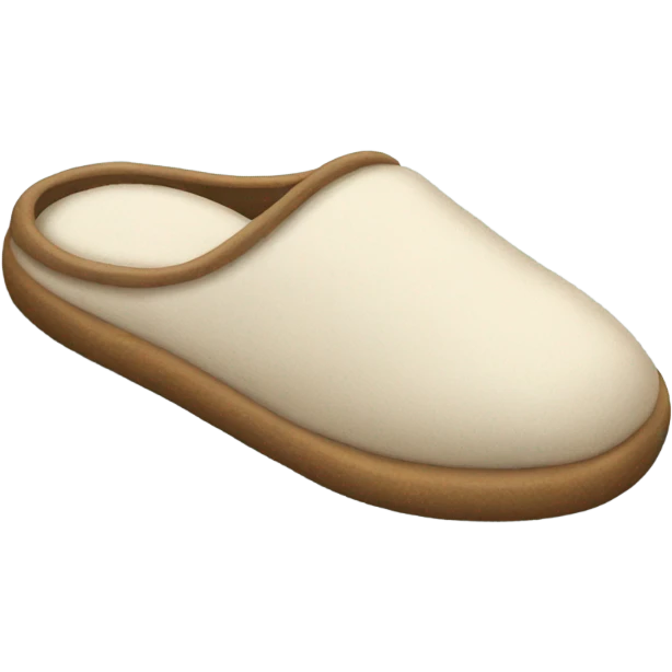Slipper in the shape of a human foot  emoji