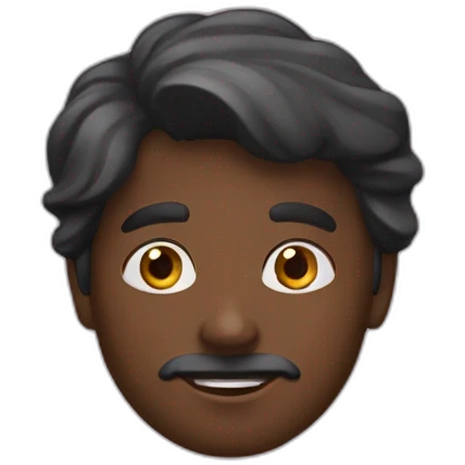 Garçon noir éclair  emoji