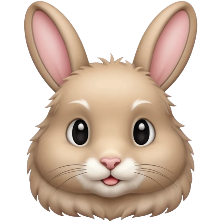 Sweet rabbit beige emoji