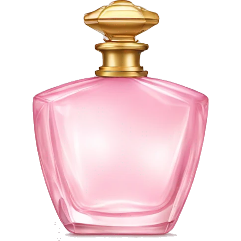 Fancy light pink perfume bottle emoji