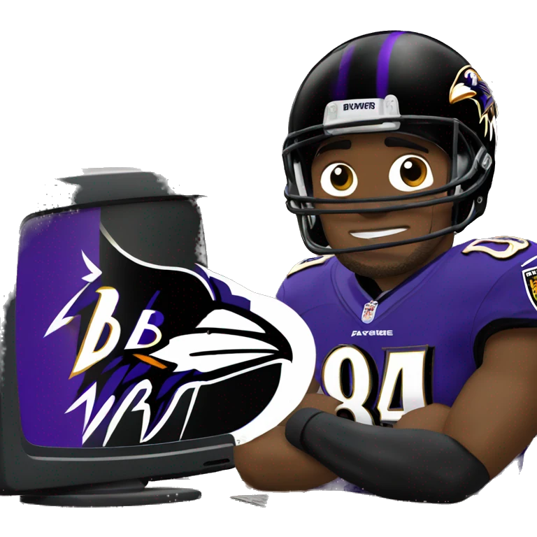 Baltimore ravens on tv emoji