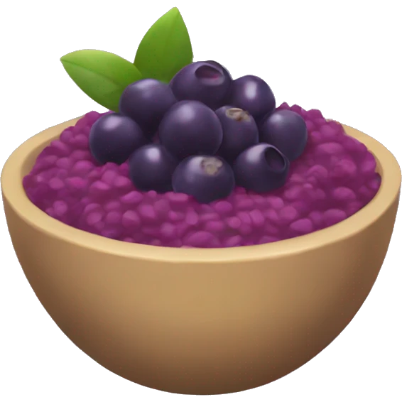 acai bowl cute emoji