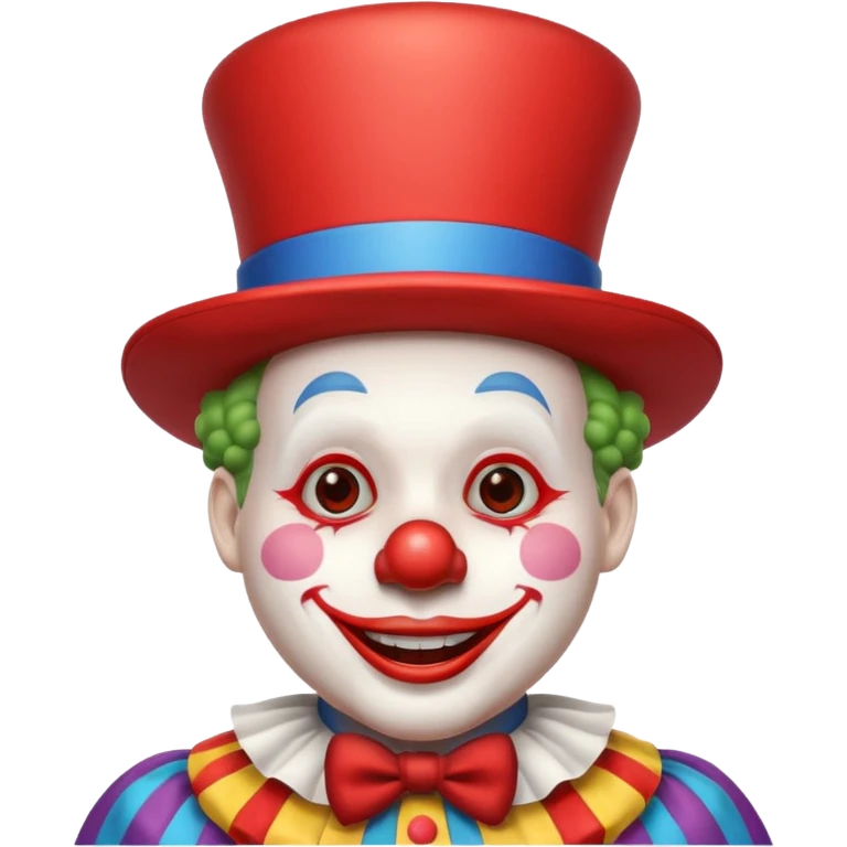 Clown with big top hat emoji