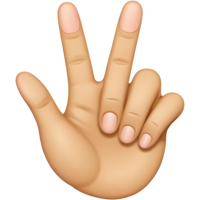 playful emoji-style hand showing both thumbs up and middle finger together emoji