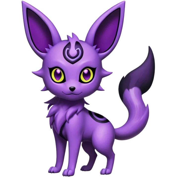 Noibat-Umbreon-Espeon-hybrid, full body emoji