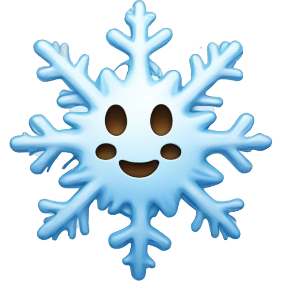 Kawaii smowflake emoji