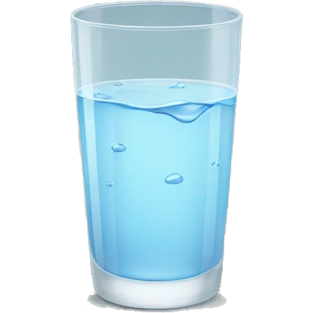 Glass of water emoji