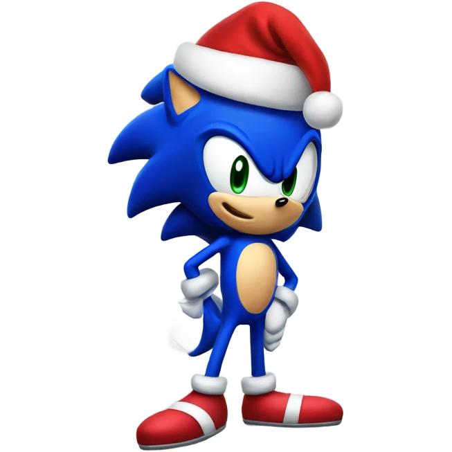 Christmas Sonic emoji