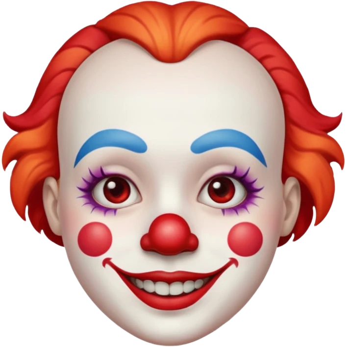 clown before make up emoji