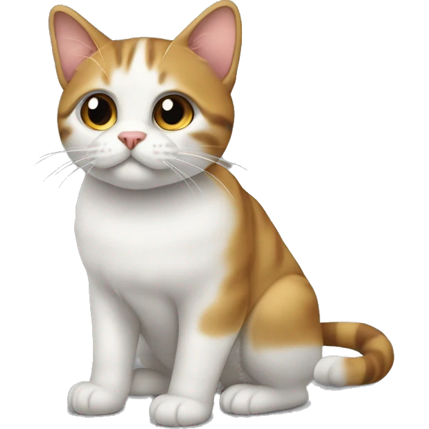 Шотландская кошка с бантиком на шее  emoji