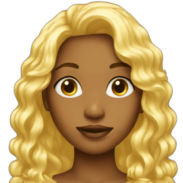 gold pretty girl emoji