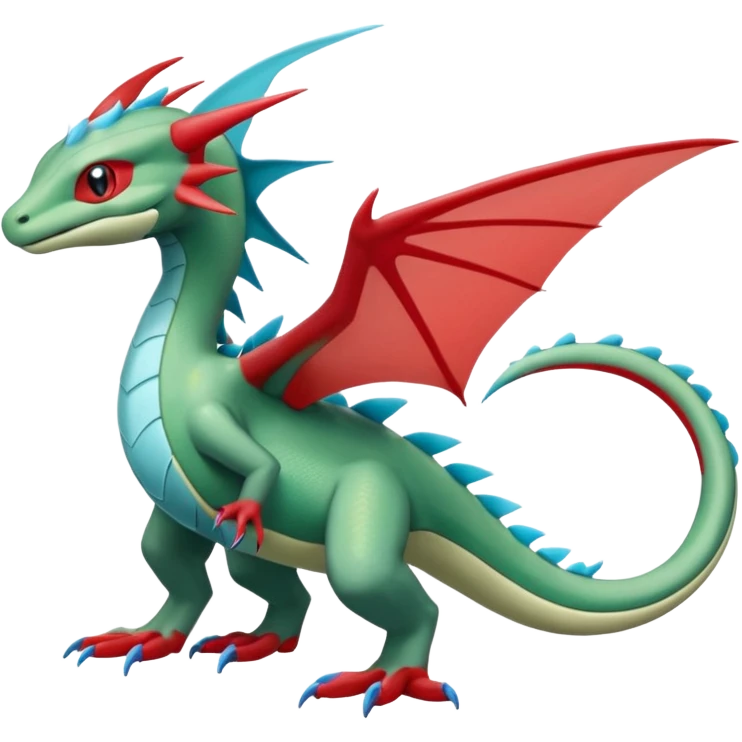 Gyradaos-Salamence-Amaura-Flygon-hybrid-fusion, full body  emoji