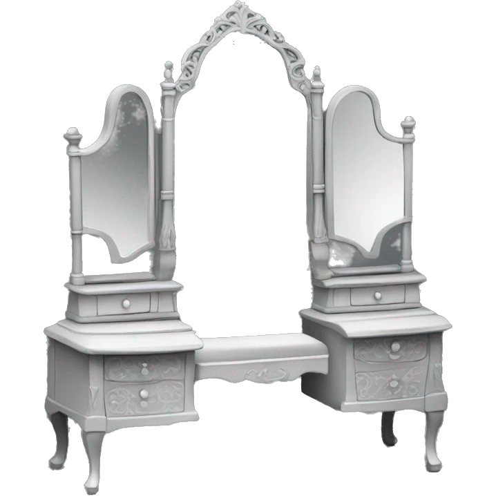dressing table gothic black emoji