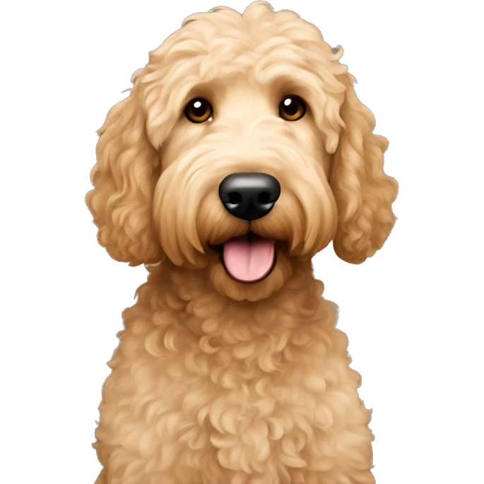 Tan Goldendoodle  emoji