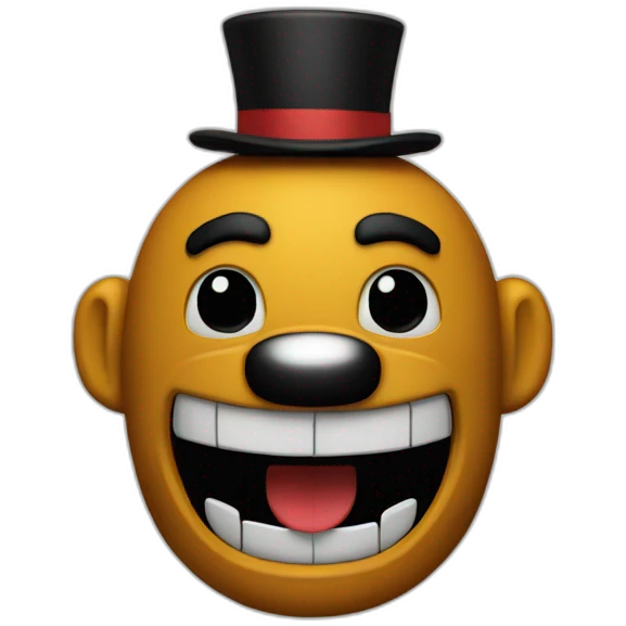 Freddy’s face from FNAF 1 emoji