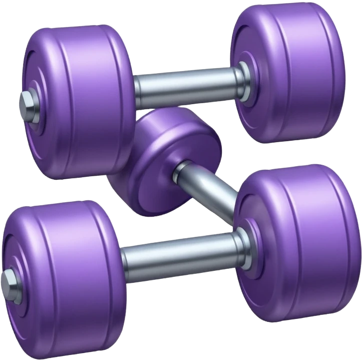 lilac dumbbell emoji
