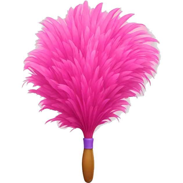 Pink Feather duster emoji