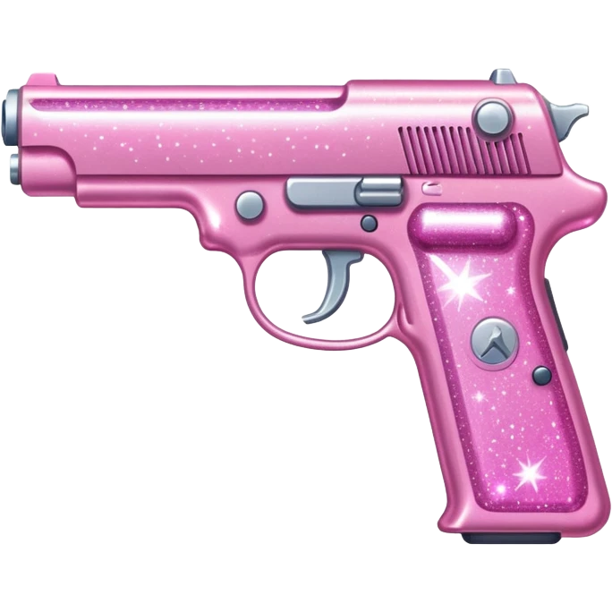 pink sparkly gun emoji