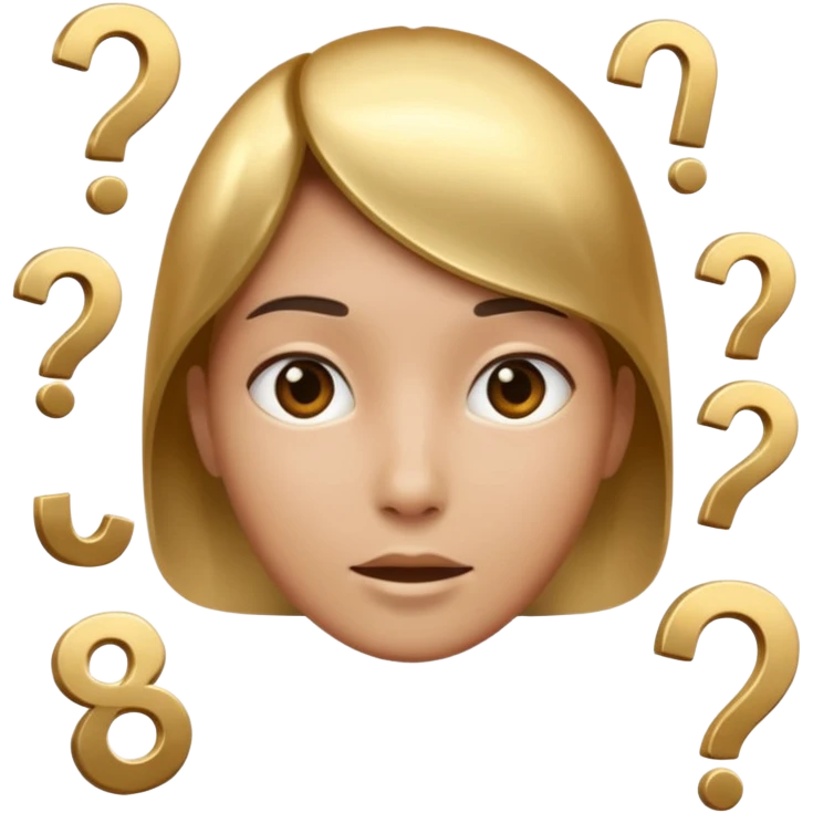 numbers around head emoji