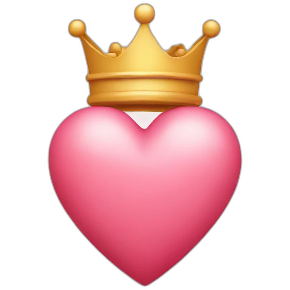 Heart with crown  emoji