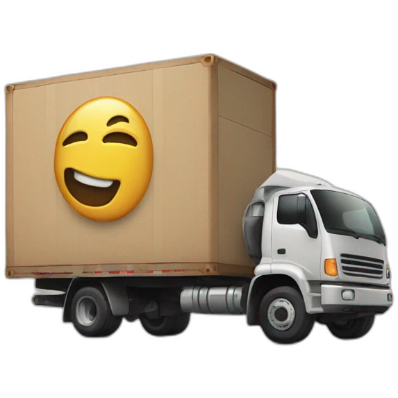 shipping truck emoji