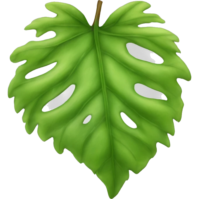 Reaslistic leaf emoji